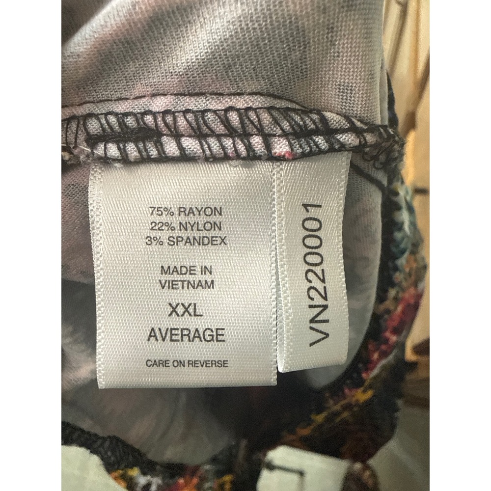 New York & Company Womens XXL Multicolor Snake Print Leggings High Rise Stretch - Picture 7 of 7